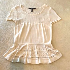 BCBG peplum top